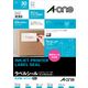エーワン（A-one）ラベルシール ファイル・表示用 光沢紙 インクジェット 封筒 シール ステッカー A4 3面  10シート  29235