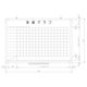 日学　樹脂枠ホワイトボード　900×600　実績グラフ表　RC-13-044　（直送品）