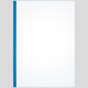 アスクル レール式クリアーホルダースリム ファイル A4タテ 約10枚とじ 青（ブルー） PP製 10袋（100冊）  オリジナル