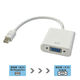 【アウトレット】変換アダプタminiDisplayport[オス]-VGA[メス]0.15m/ホワイトVV-MDPVGA-W-DO【終売品】