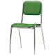 TOKIO メッキ4本脚スタッキングチェア　肘無し グリーン FSC-200 1箱（4脚入）　（取寄品）