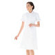 KAZEN ワンピース半袖 （ナースワンピース） 医療白衣 ホワイト×ピンク 3L 012-13（直送品）