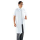 KAZEN メンズ診察衣S型半袖（ドクターコート） ホワイト シングル 3L 112-30（直送品）