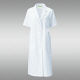 KAZEN レディス診察衣S型半袖 ホワイト シングル L 122-30（直送品）
