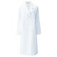 KAZEN レディス診察衣W型長袖（ドクターコート） 医療白衣 ホワイト ダブル L 125-30（直送品）