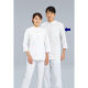 KAZEN メンズ医務衣七分袖 （メンズケーシー） 医療白衣 ホワイト S 130-70（直送品）