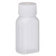 金鵄製作所 マーカー瓶（30mL）ベーシックキャップ（ホワイト） 投薬瓶 本体色:透明 凹形目盛り 未滅菌 1袋（100本入）