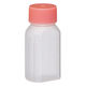 金鵄製作所 マーカー瓶（30mL）ベーシックキャップ（ピンク） 投薬瓶 本体色:透明 凹形目盛り 未滅菌 1袋（100本入）