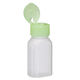 金鵄製作所 マーカー瓶（30mL）ワンタッチキャップ（ライトグリーン） 投薬瓶 本体色:透明 凹形目盛り 未滅菌 1袋（100本入）