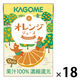 【紙パック】カゴメ 果汁100％ オレンジジュース 100ml　1箱（18本入） オリジナル