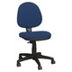 サンワサプライ ベーシックチェア2 オフィスチェア ファブリック ブルー SNC-T150BL 1脚 脚幅585 キャスター付き 事務椅子