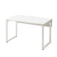 Ceha プレノデスクシステム 平机 引出し無し ホワイト天板/ホワイト脚 幅1200×奥行700×高さ720mm 1台 (3梱包)