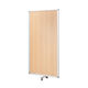 コマイ 連結スクリーン 増連用パネル 木目タイプ 高さ1800×幅900mm 1枚 キャスター付き アルミフレーム 連結パーテーション