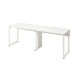 Ceha プレノデスクシステム フリーアドレスデスク 2連 引出し無し ホワイト天板/ホワイト脚 幅2000×奥行700×高さ720mm 1台 (6梱包)
