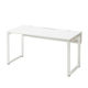 Ceha プレノデスクシステム 平机 引出し無し ホワイト天板/ホワイト脚 幅1400×奥行700×高さ720mm 1台 (3梱包)