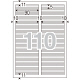 アスクル ラベルシール マルチプリンタ 下地が透けないラベル 110面 MA-528SKT 56230 1袋（20シート入）  オリジナル