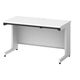 プラス スチールOAデスク フラットライン 平机 引出し付き 天板：ホワイト/脚：ホワイト 幅1200×奥行600×高さ700ｍｍ 1台