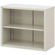 Ceha A4スチール書庫 抗菌 2段 オープン 上置き用 ライトグレー 幅880×奥行400×高さ730mm 1台