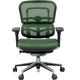 【組立設置込】エルゴヒューマン ベーシック ロータイプ オフィスチェア エラストメリックメッシュ 肘付  ダークグリーン/KM14 EH-LAM 1脚（取寄品）