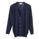 D-PHASE（ディーフェイズ） 長袖抗ピルロングカーディガン 女性用 ネイビー L D1002
