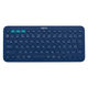 ロジクール（logicool） マルチデバイスBluetoothキーボード K380 ブルー パンタグラフ式/2年保証/3台までBT接続対 K380BL 1個