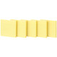 【強粘着】アスクル 強粘着ふせん 罫線入り75×75mm パステルイエロー 5冊  オリジナル