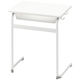 【アウトレット】アイリスチトセ 研修デスク L字脚 ホワイト 幅650×奥行450×高さ720mm 1台 オリジナル