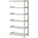 双福鋼器　軽中量ラック 200kg　連結用（天地6段） 幅860×奥行450×高さ1800mm　ホワイトグレー1セット（6梱包）