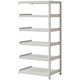 双福鋼器　軽中量ラック 200kg　連結用（天地6段） 幅860×奥行600×高さ1800mm　ホワイトグレー1セット（6梱包）