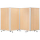 コマイ 4連スクリーン 木目タイプ 高さ1800×幅3600mm 1台（2梱包）