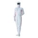 東洋リントフリー クリーンルーム用ツナギ服 ホワイト×ピンク 3L FC132B-14 1着 1-6359-01（直送品）