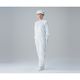 東洋リントフリー クリーンルーム用ツナギ服 ホワイト LL FC136C-01 1着 1-6360-02（直送品）
