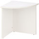 アール・エフ・ヤマカワ 木製カウンター ローカウンターコーナー ホワイト 幅600×奥行600×高さ700mm RFPC-104W 1台（取寄品）