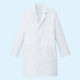 タップ メンズ診察衣（ハーフ丈）AKL200-10 長袖 シングル ホワイト L ドクターコート 薬局衣
