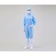 アズワン 無塵衣AS197C フード付 青 3L AS197C 1着 1-7865-05