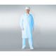 アズワン 無塵衣AS206C(男女兼用コート) ブルー LL AS206C 1着 6-7590-02