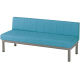 東洋工芸　MCロビーベンチ　背付　幅1500mm　ブルー　MC-150ANE（T4)　（取寄品）