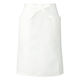 KAZEN 腰下エプロン（ミドル丈）ホワイト Ｆ APK488-C/10 1枚