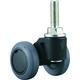 パーツ精工 パーツ キャスパッド ねじ込み式双輪キャスターエラストマー車 荷重58.8 黒 CNBF50UB 1個 305-3954（直送品）