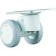 パーツ精工 パーツ キャスパッド プレート式双輪キャスターエラストマー車 荷重58.8 白 CNPF50UW 1個(1台) 320-0663（直送品）