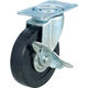 トラスコ中山 TRUSCO 軽量ハンドリフター用ハードゴムキャスター φ100 自在ストッパー付 TYSG-100RHS 1個（直送品）