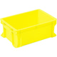 岐阜プラスチック工業 リス ボックス型コンテナ 132181 B型プラテナーBー24浅型 黄 B-24A Y 1個 504-2224