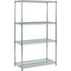 トラスコ中山 TRUSCO ステンレス製メッシュラック H1533XW605XD457 4段 TSM-5244 1台(1個)（直送品）
