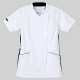 ナガイレーベン PRO-FUNCTION 女子スクラブ 医療白衣 半袖 Tネイビー M LX-5377（取寄品）