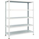 TRUSCO スチールラック 軽量棚開放型 W1200XD450XH1500 5段 ネオグレー 54X-15 NG 1台(1個)（直送品）