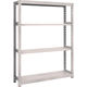 TRUSCO スチールラック M2型軽中量棚 1160×300×H1500 4段 単体 ネオグレー M2-5434 NG 1セット(1個)（直送品）