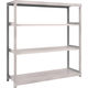 TRUSCO スチールラック M2型軽中量棚 1460×450×H1500 4段 単体 ネオグレー M2-5544 NG 1セット(1個)（直送品）