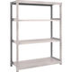 TRUSCO スチールラック M2型軽中量棚 1160×450×H1500 4段 単体 ネオグレー M2-5444 NG 1セット(1個)（直送品）