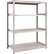 TRUSCO スチールラック M2型軽中量棚 1160×600×H1500 4段 単体 ネオグレー M2-5464 NG 1セット(1個)（直送品）