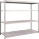 TRUSCO スチールラック M1.5型軽中量棚 1760×595×H1500 4段単体 ネオグレー M1.5-5664 NG（直送品）
